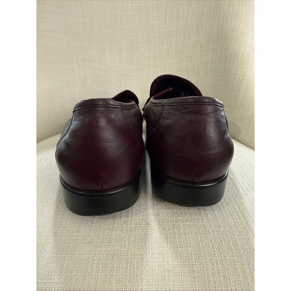 Hush‎ Puppies Shoes Mens 13EW Casual Slip On Moc Loafer Flats Burgundy Leather main image 4